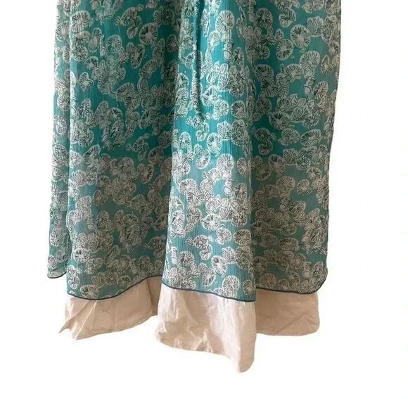 Estam V- Neck Adjustable  Bohemian Festival Spaghetti Straps Floral Dress #1000 - Picture 3 of 15